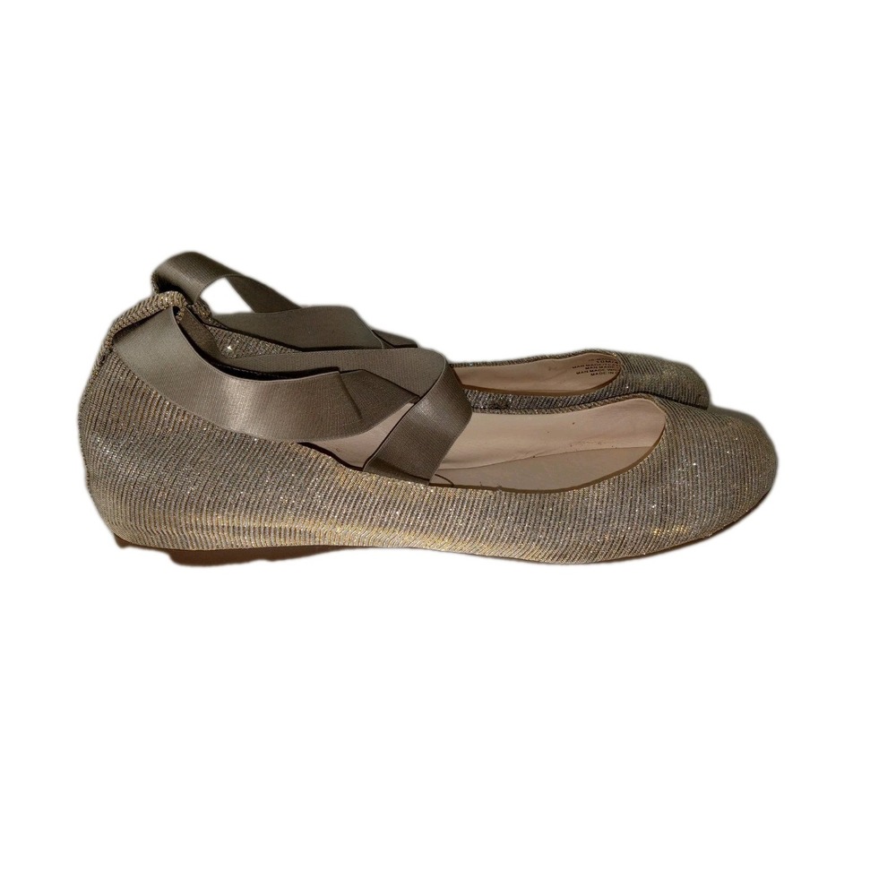 Jessica Simpson Women's Gold Mandayss Sz 10  Slip On Flats